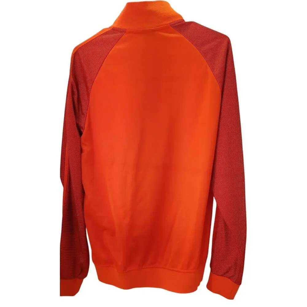 Lidong Men's 2XL Orange Activewear Jacket Full Zip Performance Fabric Sporty - Picture 2 of 7